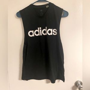 Adidas black muscle tank